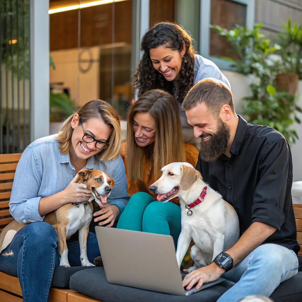 Our Dedicated Team with Pets